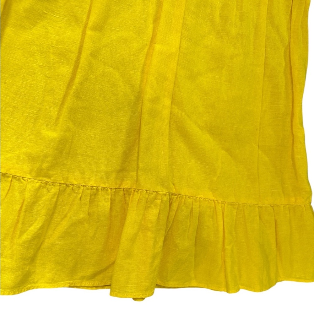 Zara Sunny Yellow Collared Mini Dress - Picture 5 of 8